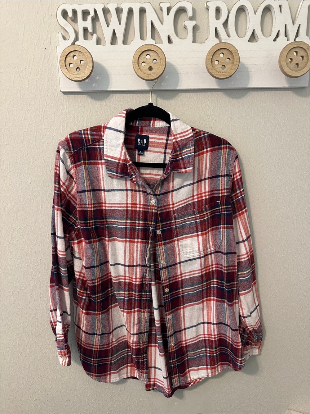 Flannel button